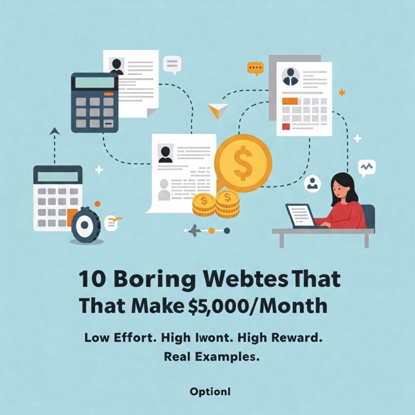 boring websites that make money