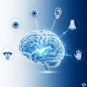 brain 5 senses