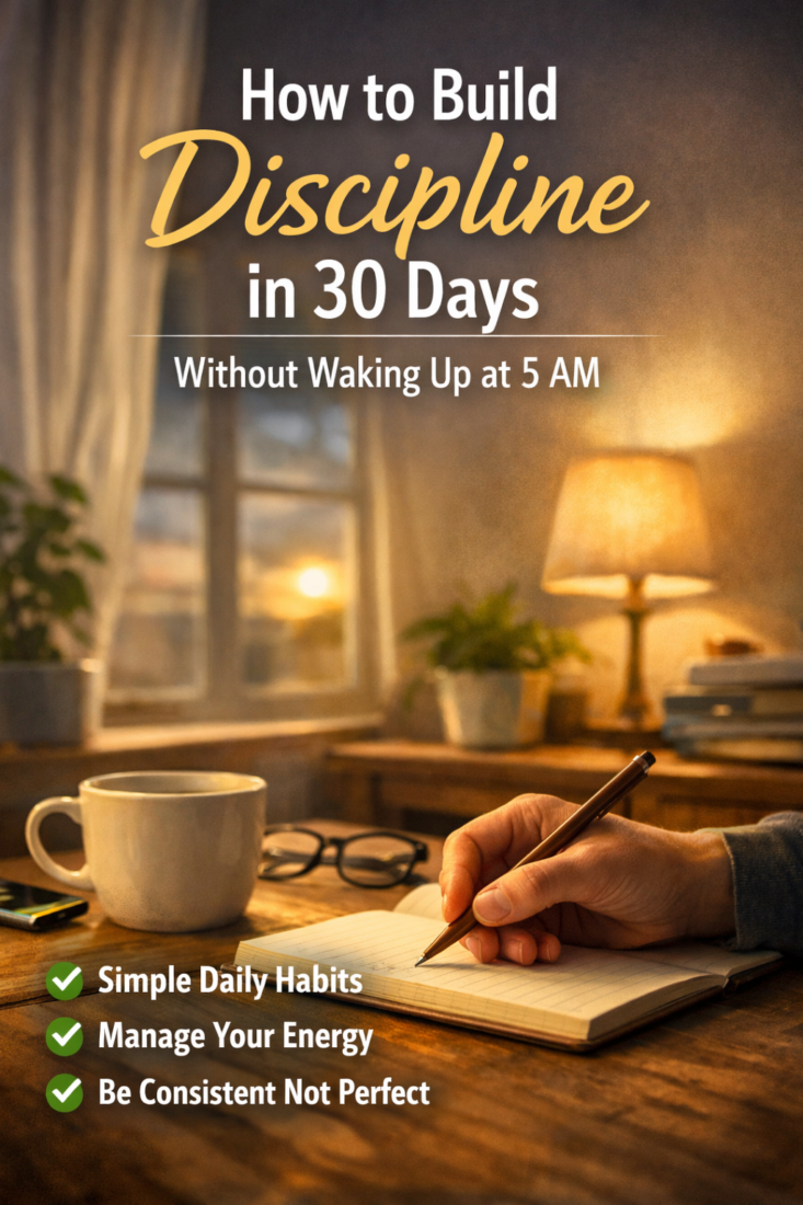 how to build discipline in 30 days